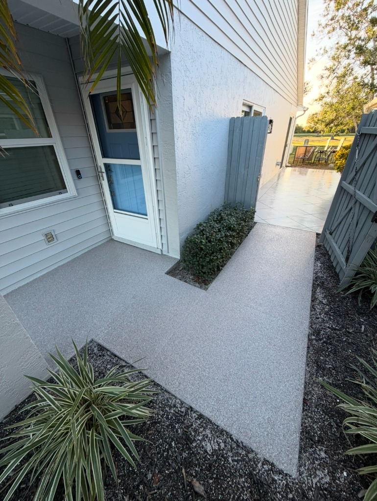 Entryway Patio Flake Floor